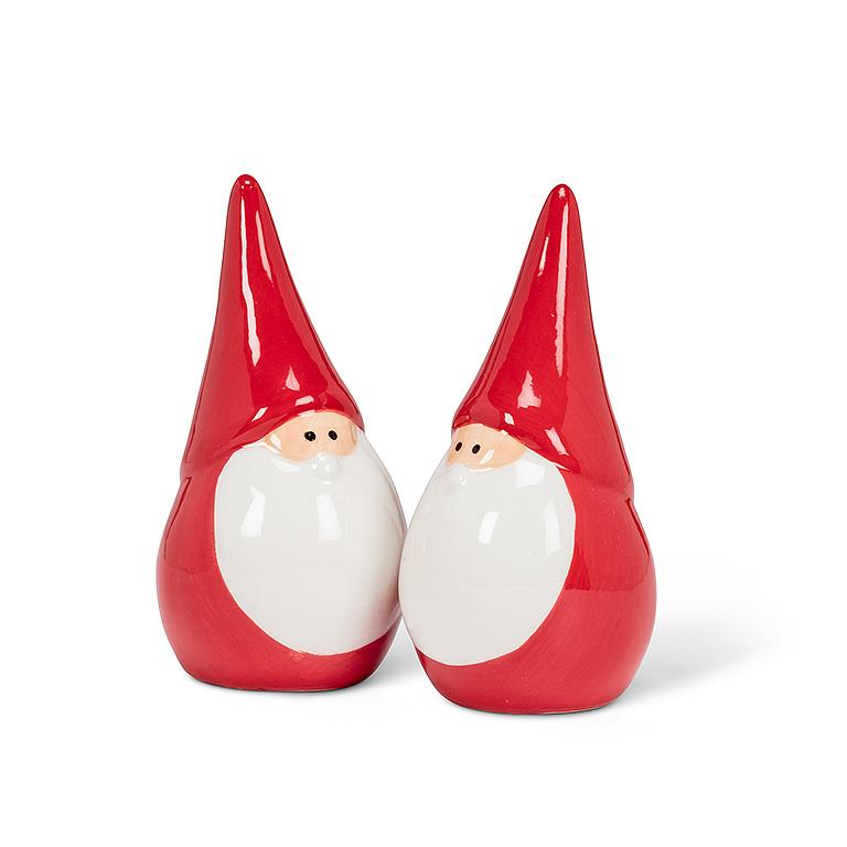 Gnome Santa Salt and Pepper Shakers