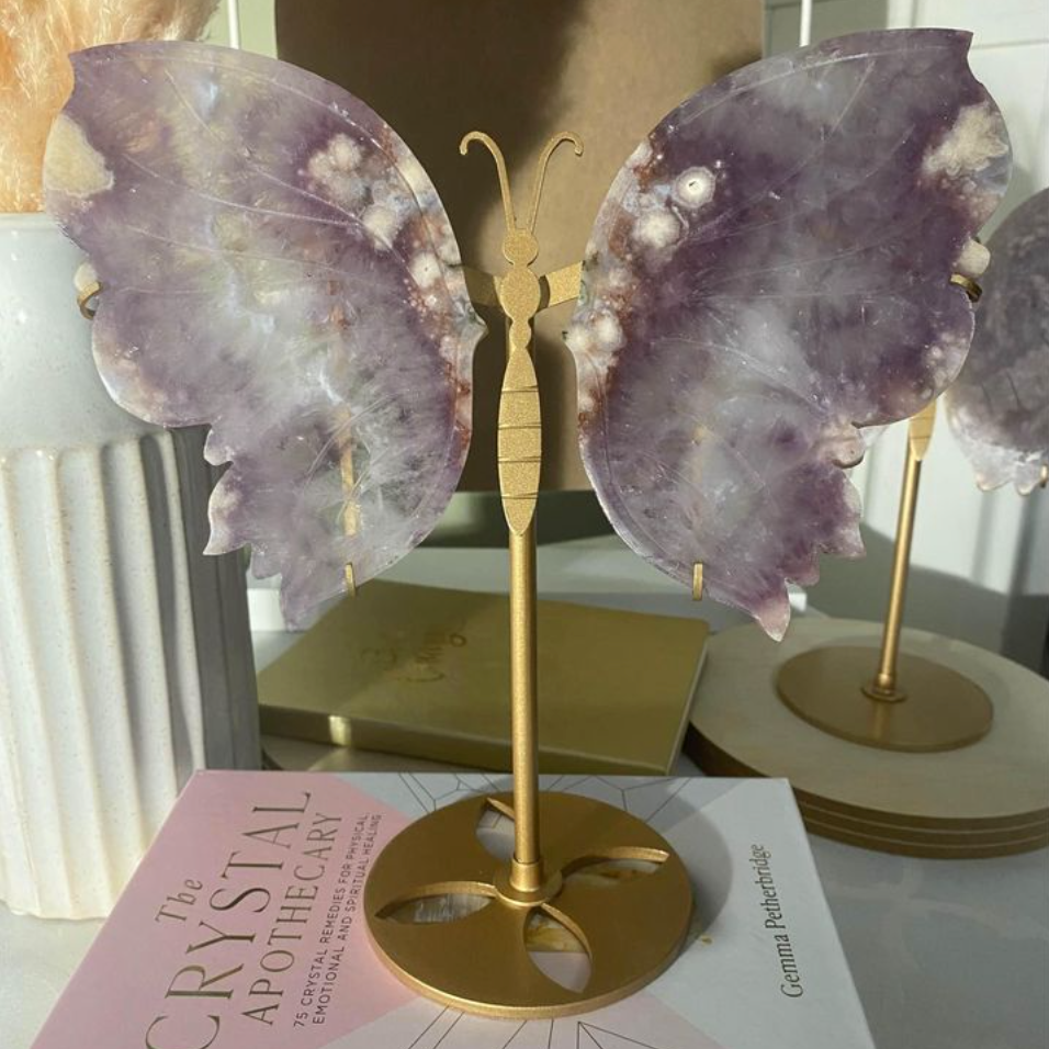Amethyst Butterfly on stand