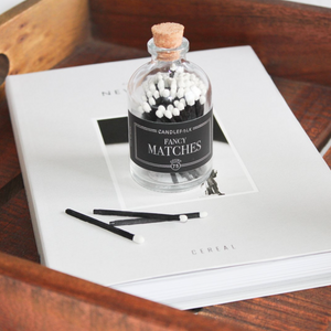 Apothecary Matches - Black and White