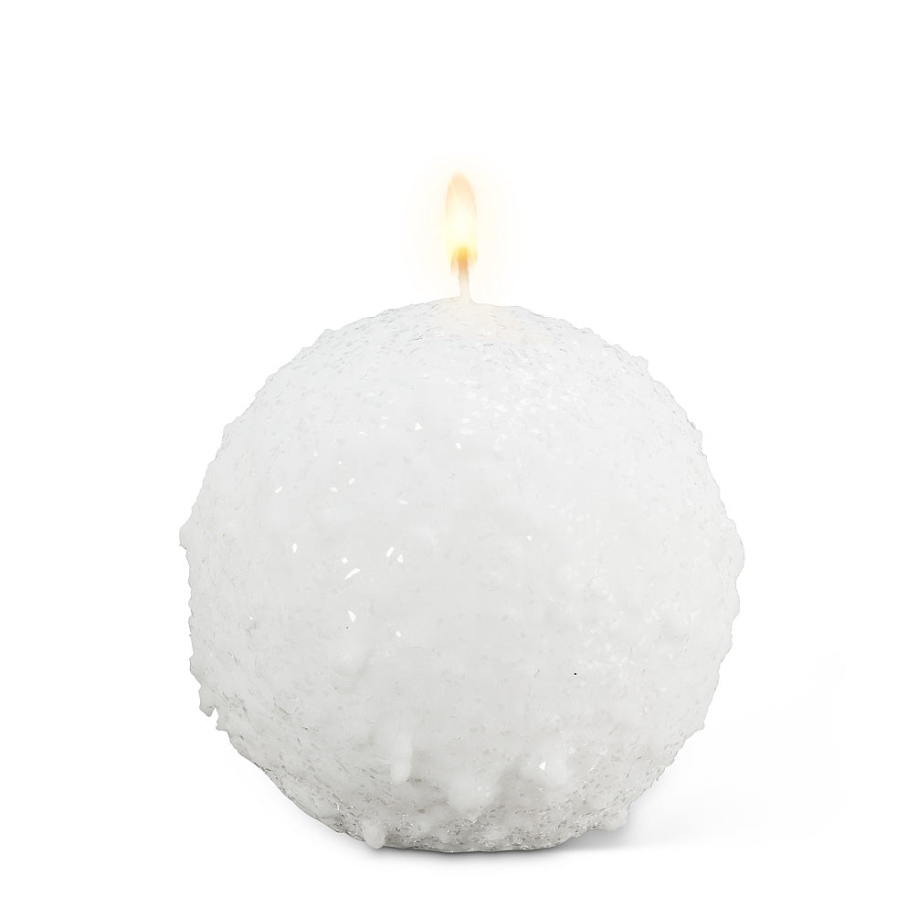Snowball Candle ~ Medium