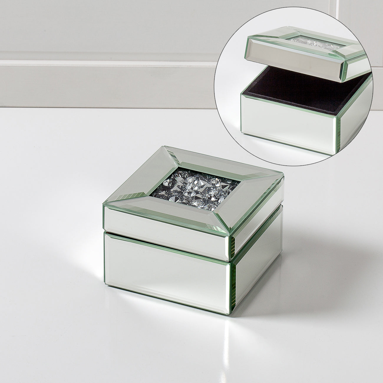 Lux Diamond Cluster Jewelry Box