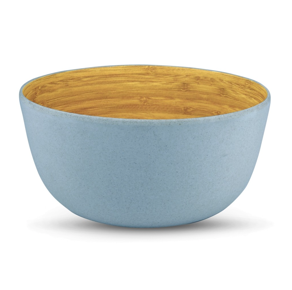 Bamboo Bowls ~ Set Of 4 Blue Bowls