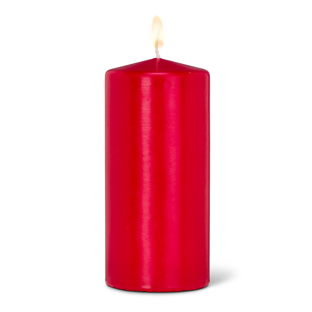 Large Classic Pillar Candle - Red