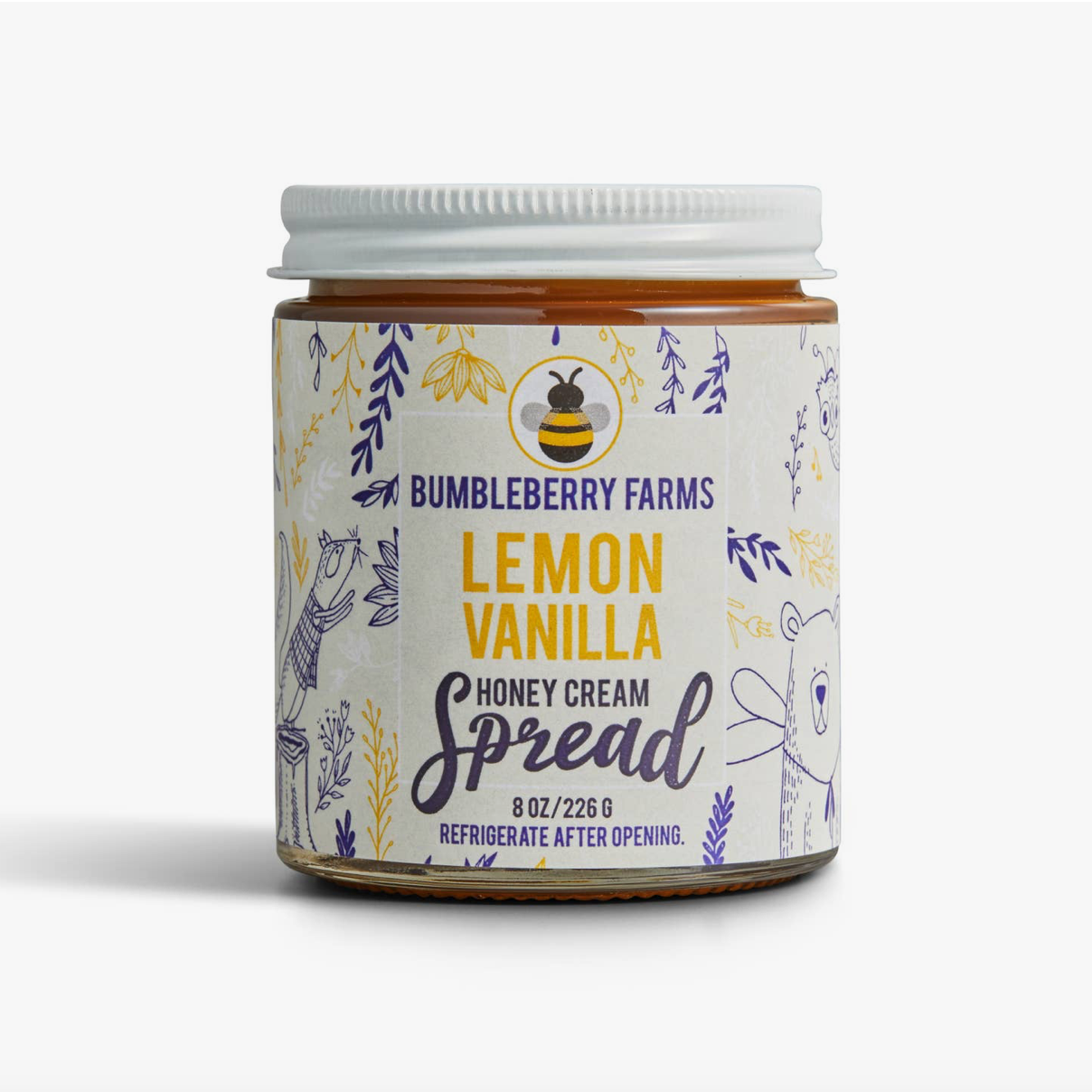 Lemon Vanilla Honey Cream Spread - Bumbleberry Farms