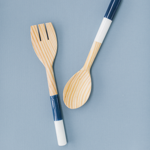 WOODEN SPOON AND FORK SET