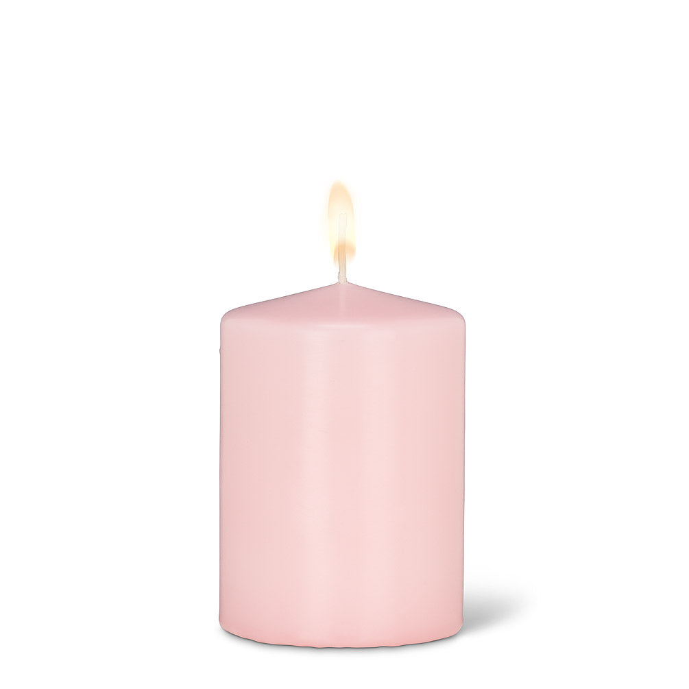 Small Classic Pillar Candle - Pink