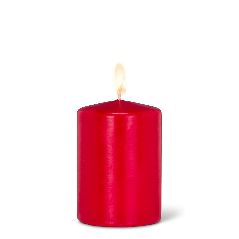 Small Classic Pillar Candle - Red