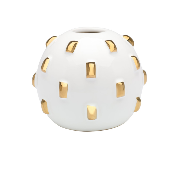 Gold Studded Urchin Vase